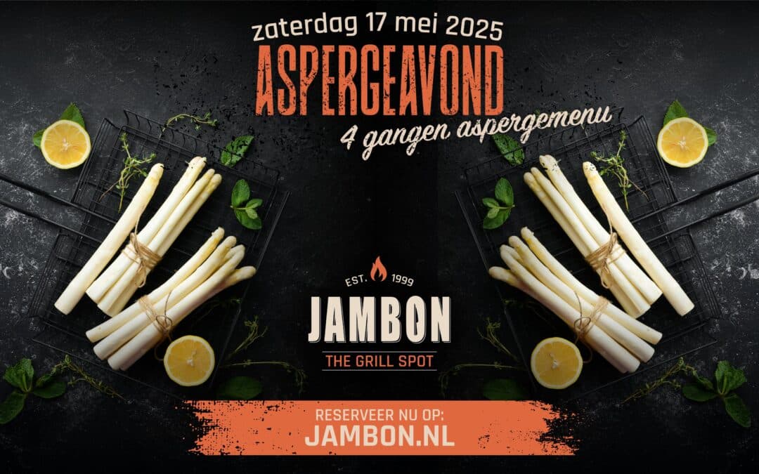 Aspergeavond bij Restaurant Jambon – zaterdag 17 mei 2025