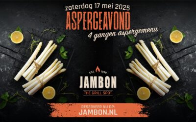 Aspergeavond bij Restaurant Jambon – zaterdag 17 mei 2025