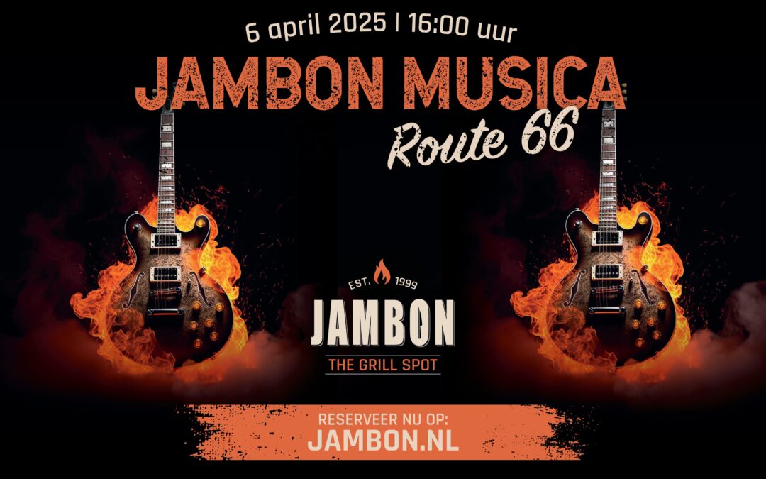 Zondag 6 april | Jambon Musica met Route66