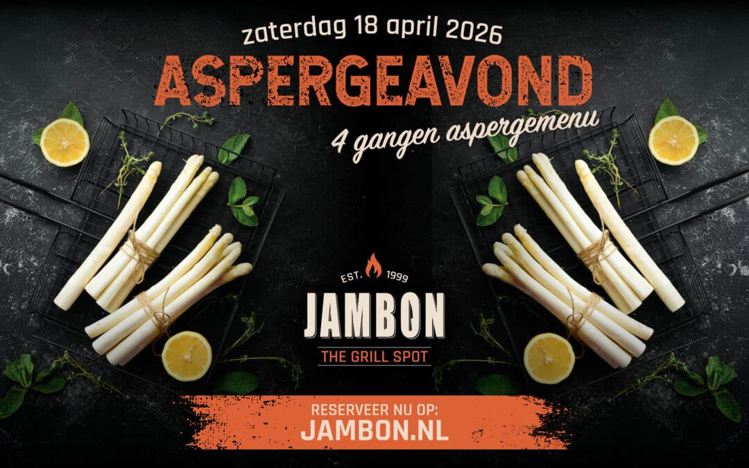 Aspergeavond bij Restaurant Jambon – zaterdag 18 april 2026