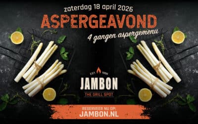 Aspergeavond bij Restaurant Jambon – zaterdag 18 april 2026